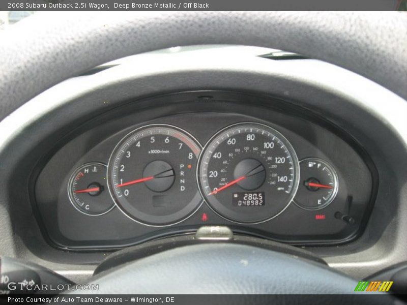 Deep Bronze Metallic / Off Black 2008 Subaru Outback 2.5i Wagon