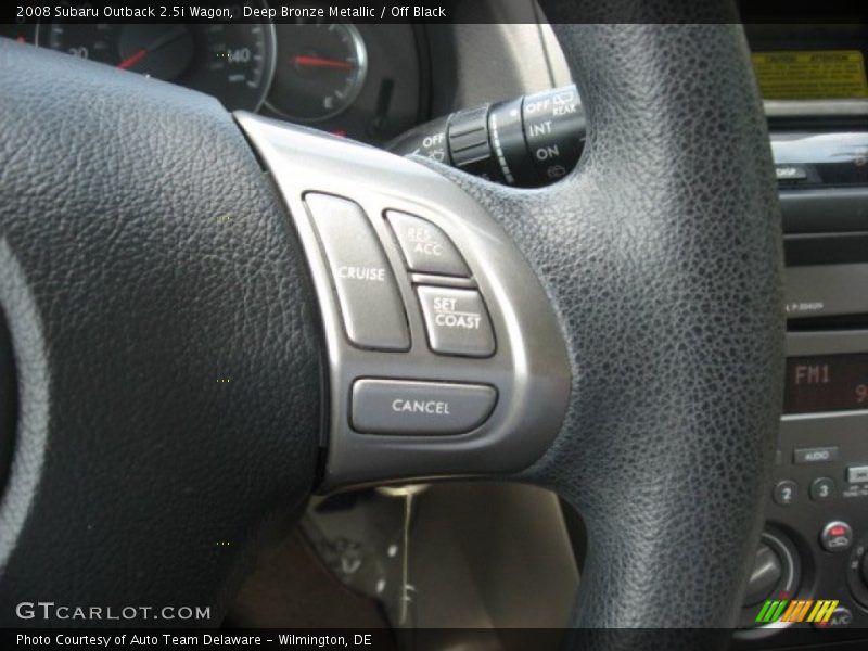 Deep Bronze Metallic / Off Black 2008 Subaru Outback 2.5i Wagon