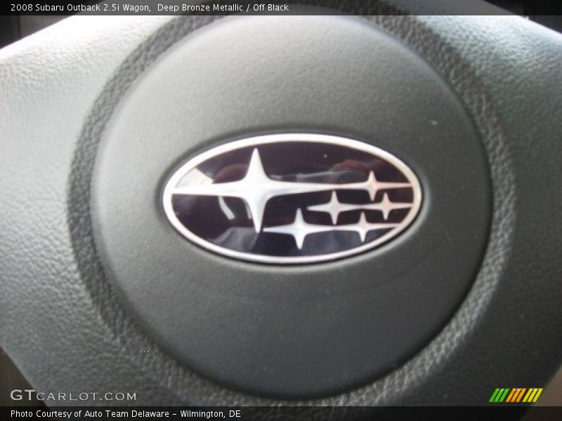 Deep Bronze Metallic / Off Black 2008 Subaru Outback 2.5i Wagon