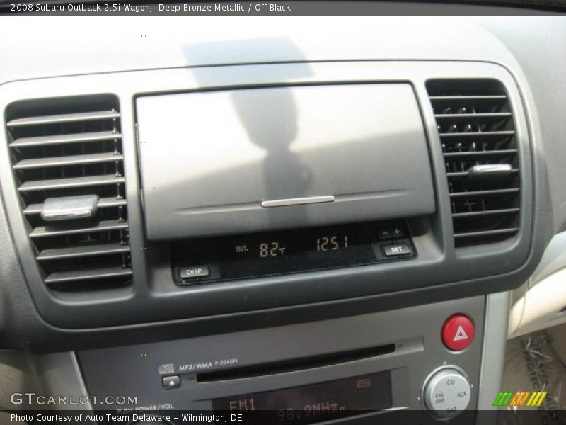 Deep Bronze Metallic / Off Black 2008 Subaru Outback 2.5i Wagon