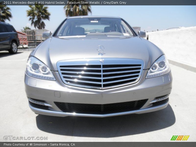 Paladium Silver Metallic / Grey/Dark Grey 2011 Mercedes-Benz S 400 Hybrid Sedan