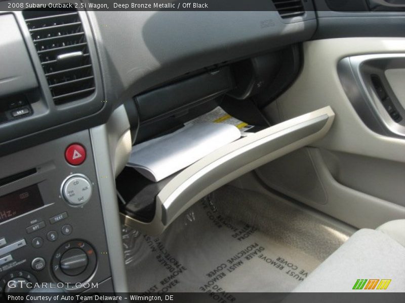 Deep Bronze Metallic / Off Black 2008 Subaru Outback 2.5i Wagon