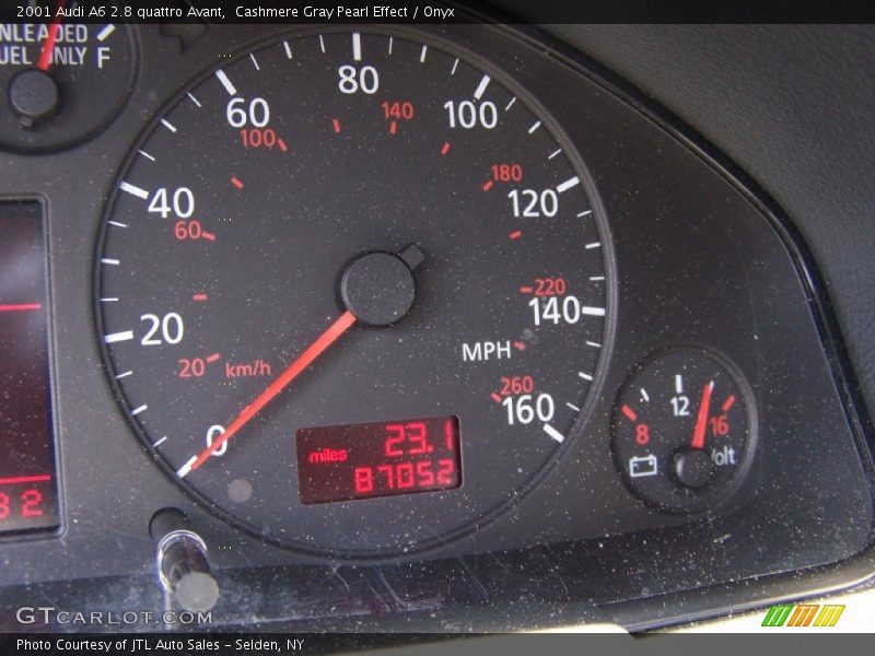 Cashmere Gray Pearl Effect / Onyx 2001 Audi A6 2.8 quattro Avant