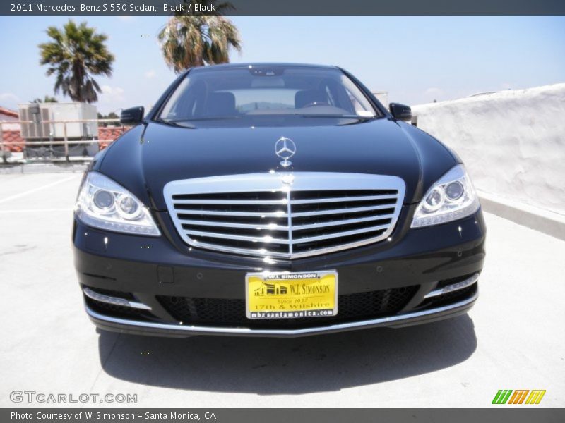 Black / Black 2011 Mercedes-Benz S 550 Sedan