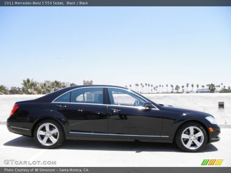 Black / Black 2011 Mercedes-Benz S 550 Sedan