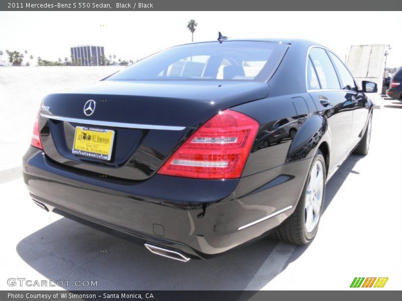 Black / Black 2011 Mercedes-Benz S 550 Sedan