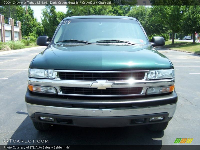 Dark Green Metallic / Gray/Dark Charcoal 2004 Chevrolet Tahoe LS 4x4