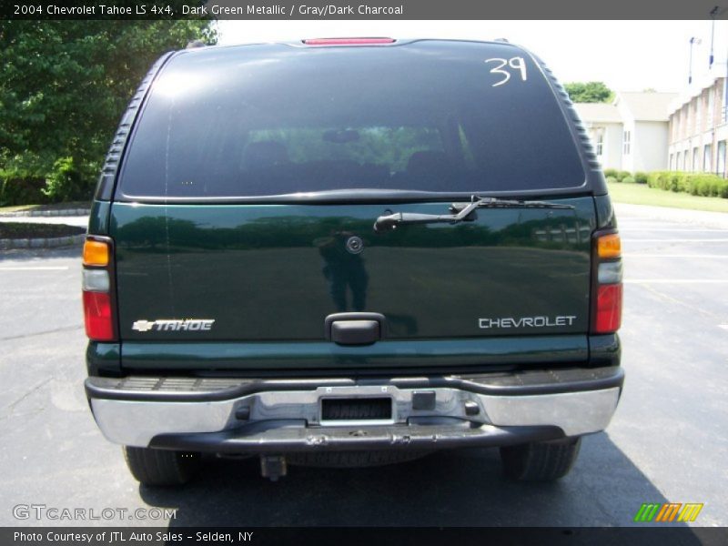 Dark Green Metallic / Gray/Dark Charcoal 2004 Chevrolet Tahoe LS 4x4