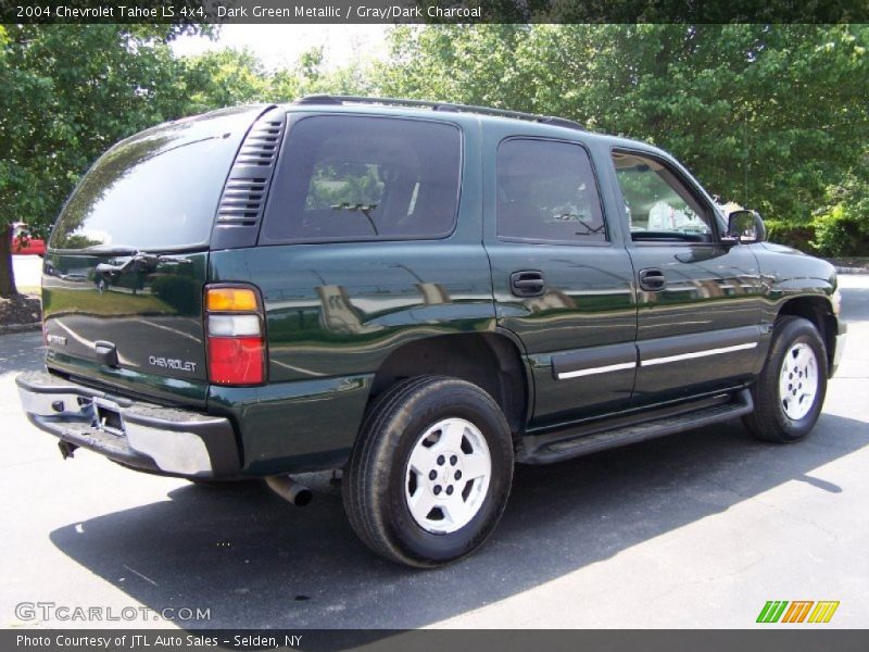 Dark Green Metallic / Gray/Dark Charcoal 2004 Chevrolet Tahoe LS 4x4