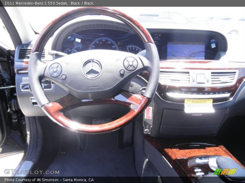 Black / Black 2011 Mercedes-Benz S 550 Sedan