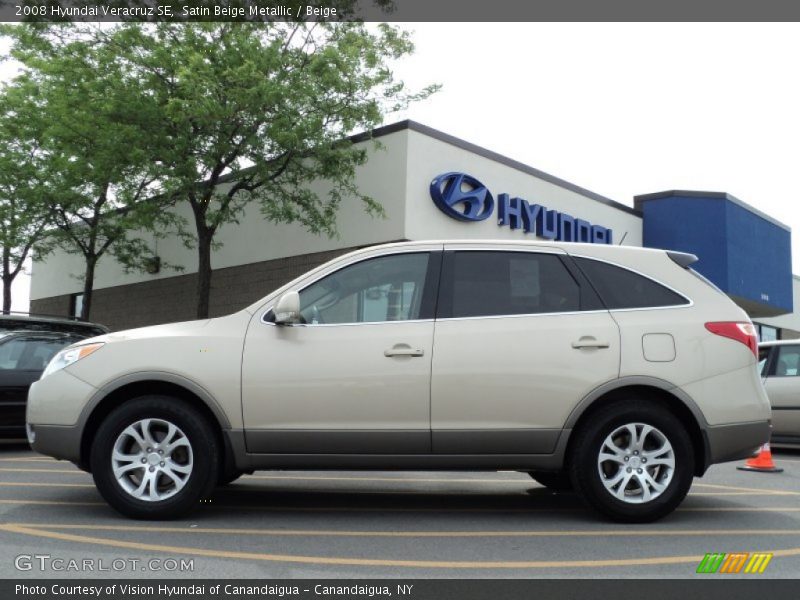 Satin Beige Metallic / Beige 2008 Hyundai Veracruz SE