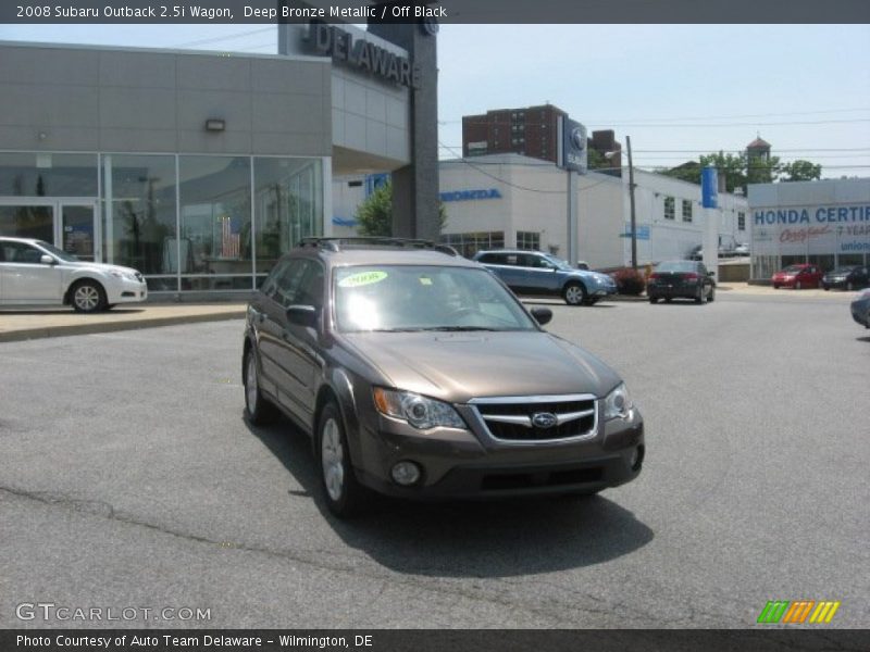 Deep Bronze Metallic / Off Black 2008 Subaru Outback 2.5i Wagon