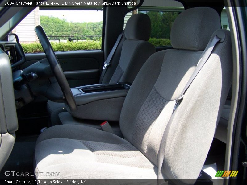 Dark Green Metallic / Gray/Dark Charcoal 2004 Chevrolet Tahoe LS 4x4
