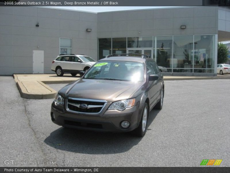 Deep Bronze Metallic / Off Black 2008 Subaru Outback 2.5i Wagon