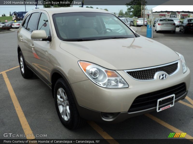 Satin Beige Metallic / Beige 2008 Hyundai Veracruz SE