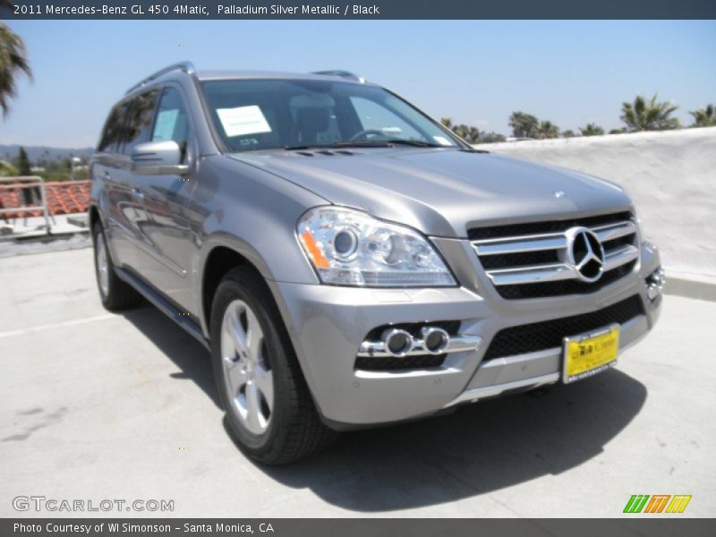 Palladium Silver Metallic / Black 2011 Mercedes-Benz GL 450 4Matic