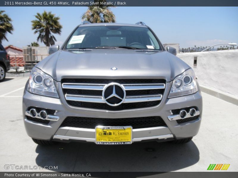Palladium Silver Metallic / Black 2011 Mercedes-Benz GL 450 4Matic