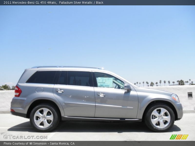Palladium Silver Metallic / Black 2011 Mercedes-Benz GL 450 4Matic