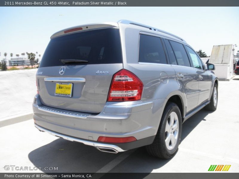 Palladium Silver Metallic / Black 2011 Mercedes-Benz GL 450 4Matic