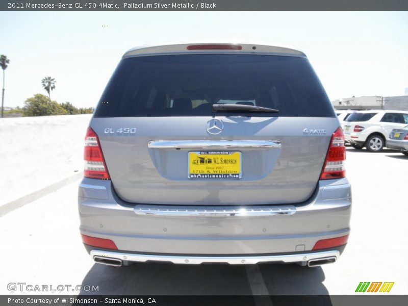 Palladium Silver Metallic / Black 2011 Mercedes-Benz GL 450 4Matic