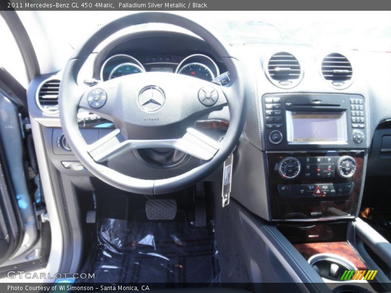 Palladium Silver Metallic / Black 2011 Mercedes-Benz GL 450 4Matic