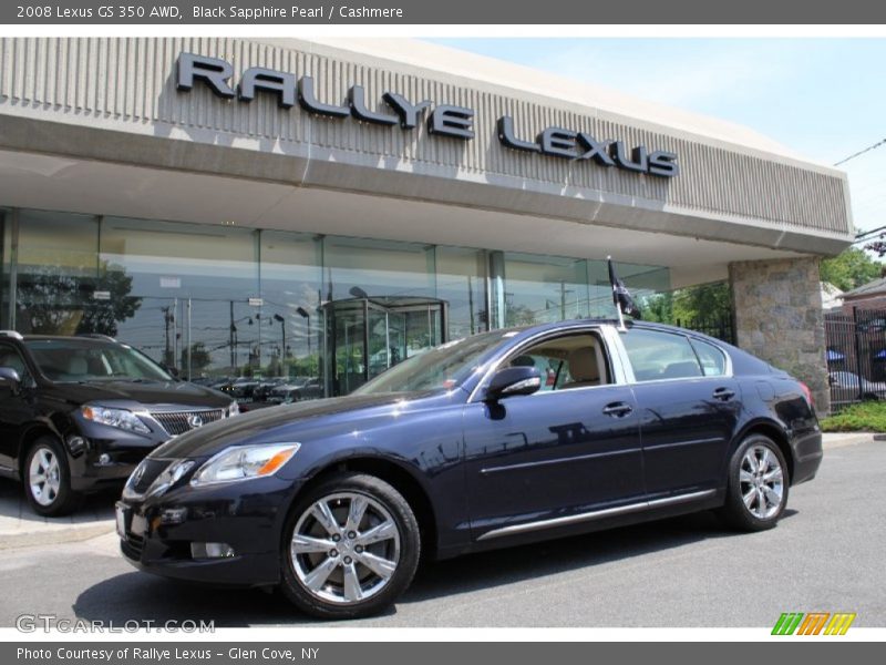 Black Sapphire Pearl / Cashmere 2008 Lexus GS 350 AWD