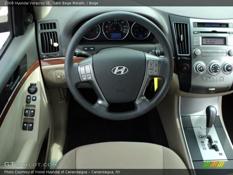 Satin Beige Metallic / Beige 2008 Hyundai Veracruz SE