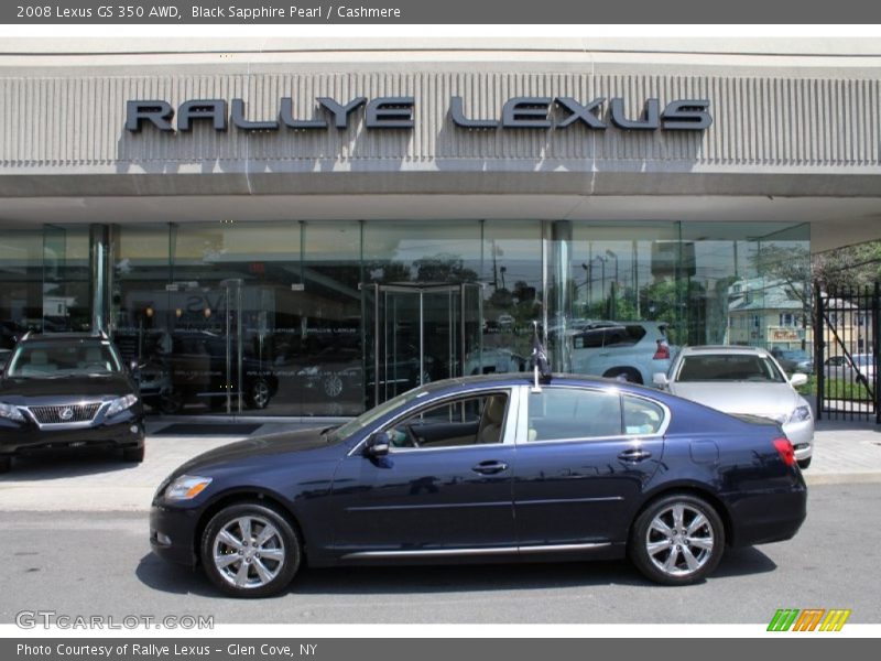 Black Sapphire Pearl / Cashmere 2008 Lexus GS 350 AWD