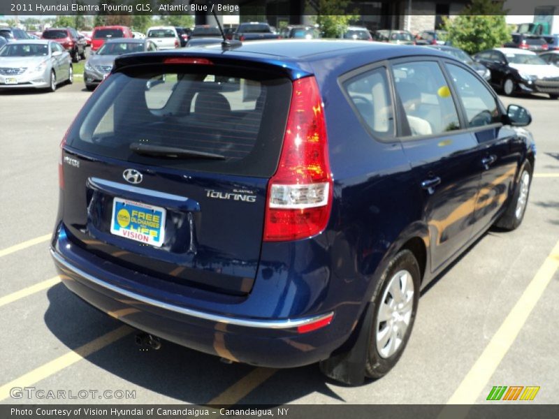 Atlantic Blue / Beige 2011 Hyundai Elantra Touring GLS