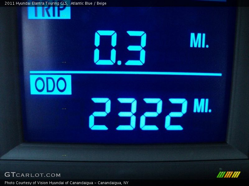 Atlantic Blue / Beige 2011 Hyundai Elantra Touring GLS