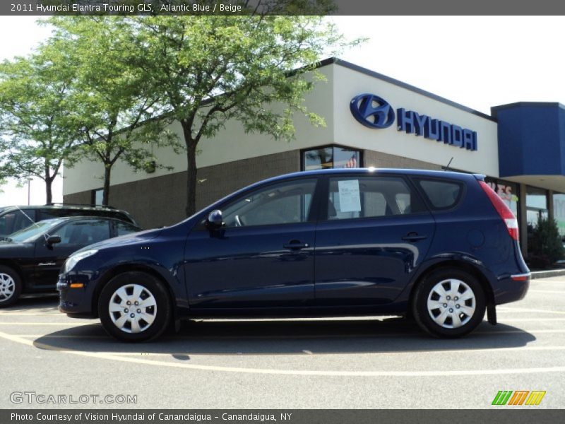 Atlantic Blue / Beige 2011 Hyundai Elantra Touring GLS