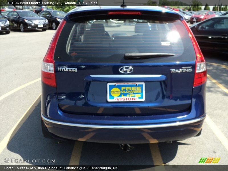 Atlantic Blue / Beige 2011 Hyundai Elantra Touring GLS