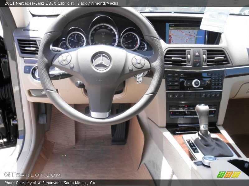 Black / Almond/Mocha 2011 Mercedes-Benz E 350 Cabriolet