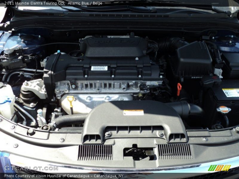 Atlantic Blue / Beige 2011 Hyundai Elantra Touring GLS