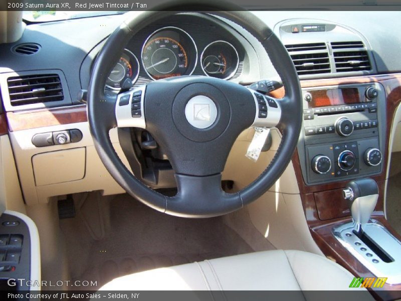 Red Jewel Tintcoat / Tan 2009 Saturn Aura XR