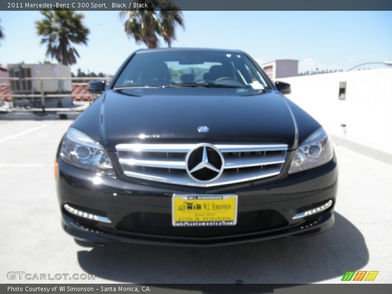 Black / Black 2011 Mercedes-Benz C 300 Sport