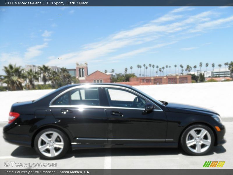 Black / Black 2011 Mercedes-Benz C 300 Sport