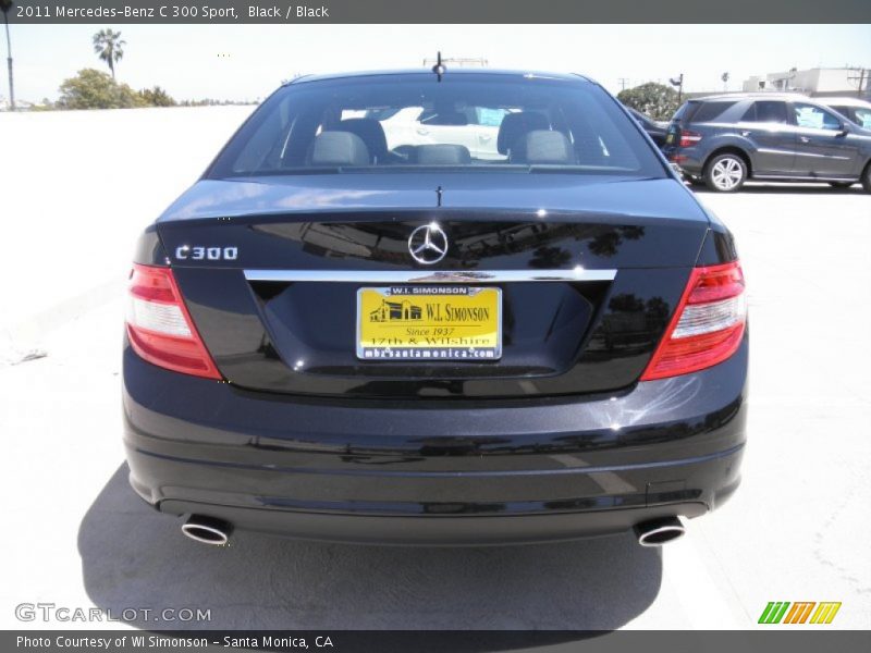 Black / Black 2011 Mercedes-Benz C 300 Sport