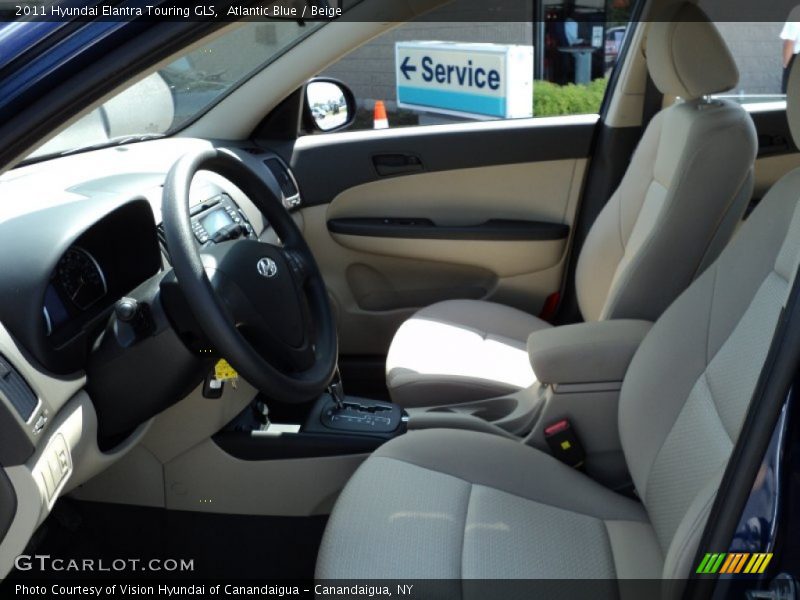 Atlantic Blue / Beige 2011 Hyundai Elantra Touring GLS