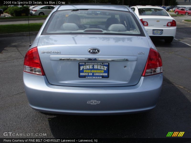 Ice Blue / Gray 2008 Kia Spectra EX Sedan