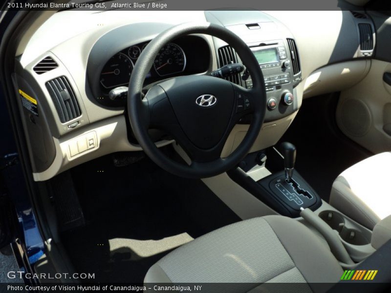 Atlantic Blue / Beige 2011 Hyundai Elantra Touring GLS