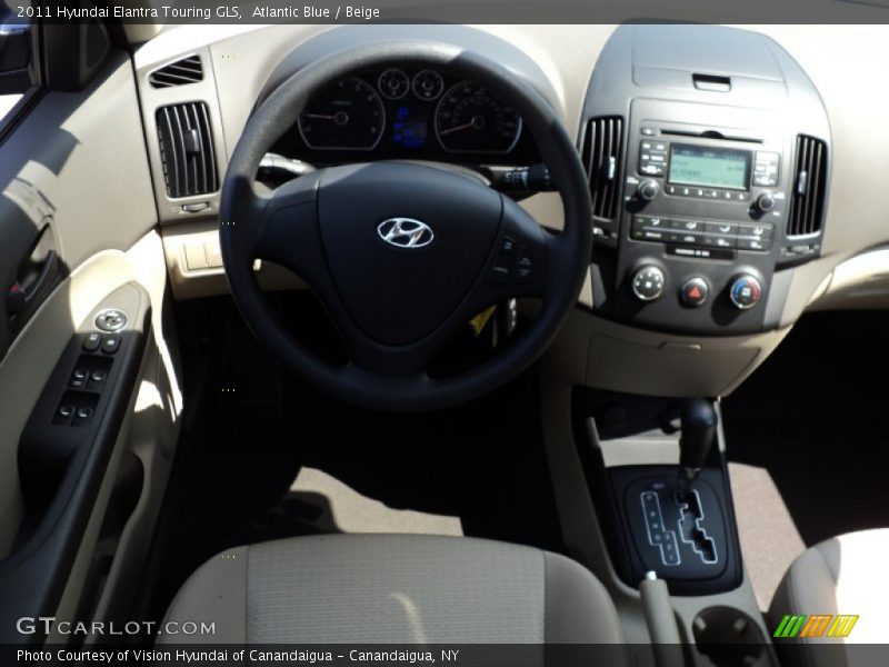 Atlantic Blue / Beige 2011 Hyundai Elantra Touring GLS