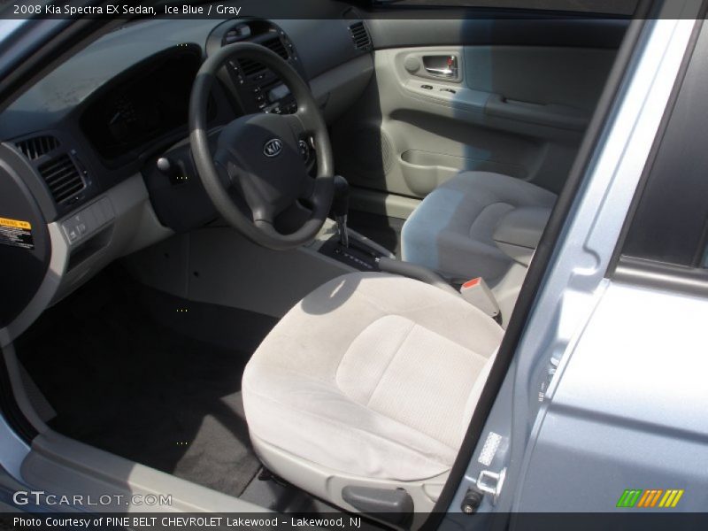 Ice Blue / Gray 2008 Kia Spectra EX Sedan