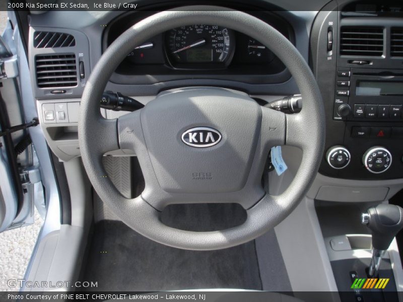 Ice Blue / Gray 2008 Kia Spectra EX Sedan