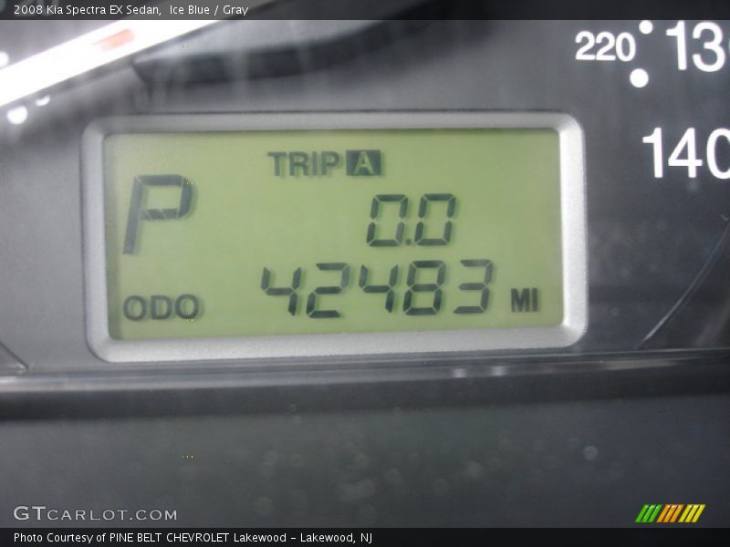 Ice Blue / Gray 2008 Kia Spectra EX Sedan