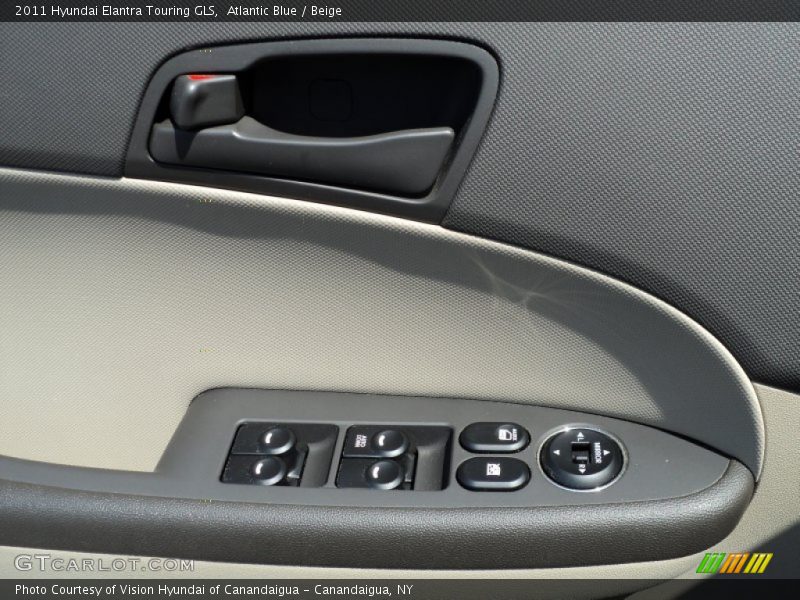 Atlantic Blue / Beige 2011 Hyundai Elantra Touring GLS