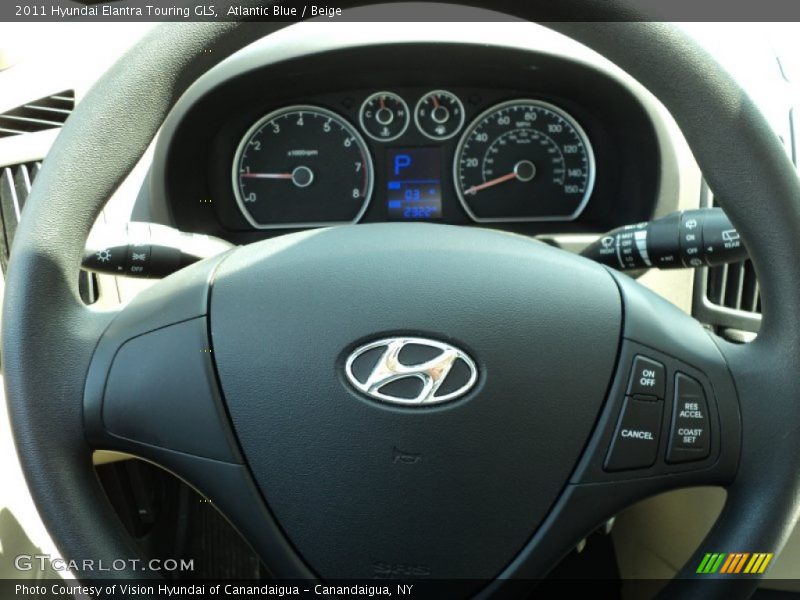 Atlantic Blue / Beige 2011 Hyundai Elantra Touring GLS