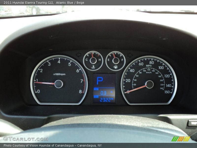 Atlantic Blue / Beige 2011 Hyundai Elantra Touring GLS