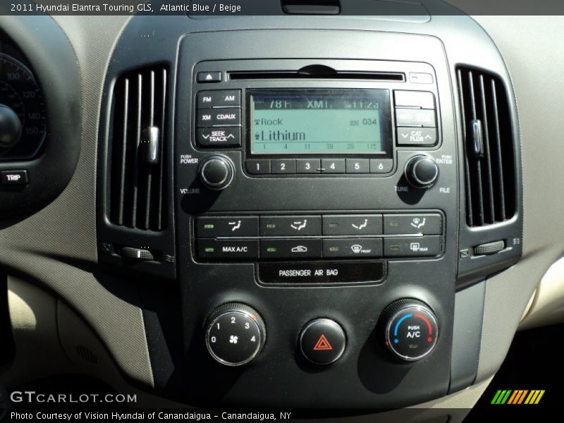Atlantic Blue / Beige 2011 Hyundai Elantra Touring GLS