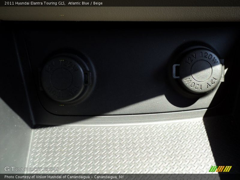 Atlantic Blue / Beige 2011 Hyundai Elantra Touring GLS